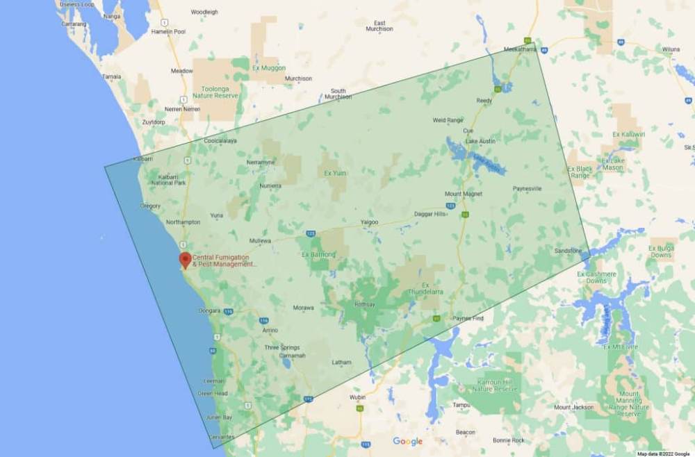 CFPMS service areas map